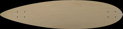 Pintail longboard blank
